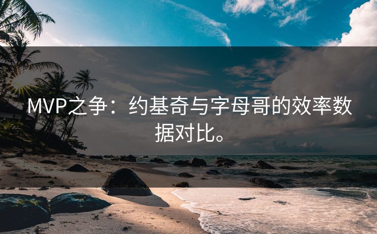 MVP之争：约基奇与字母哥的效率数据对比。